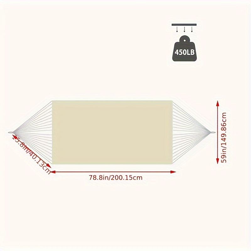 Wunderschöne Boho Hängematte mit tollem Muster und hübschen Quasten – Handgewebt für drinnen & draußen, ca. 200 × 150 cm in drei Farben