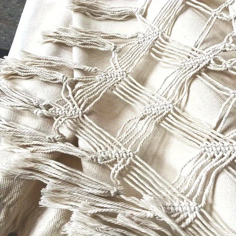 Wunderschöne Boho Hängematte mit tollem Muster und hübschen Quasten – Handgewebt für drinnen & draußen, ca. 200 × 150 cm in drei Farben