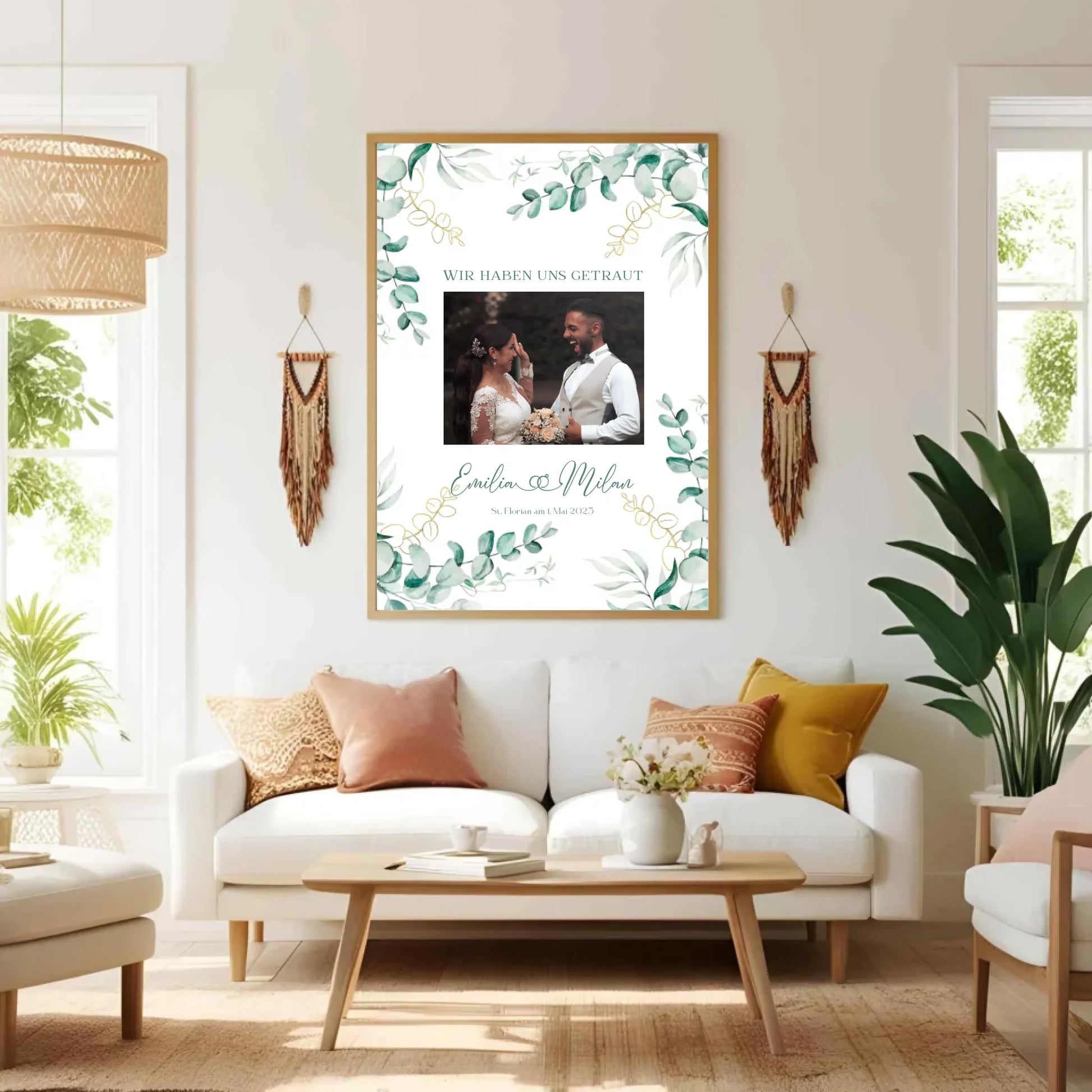 Personalisiertes Poster zur Hochzeit - mit eigenem Bild und individuellem Text -