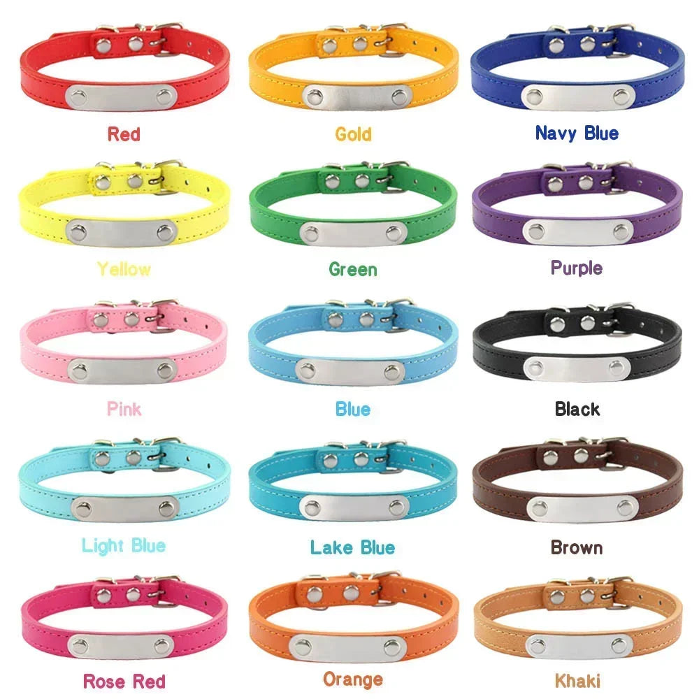Personalisiertes Hundehalsband aus PU-Leder: schickes und funktionales Accessoire für Deinen Hund -