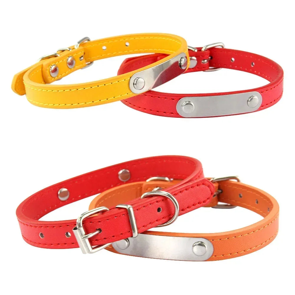 Personalisiertes Hundehalsband aus PU-Leder: schickes und funktionales Accessoire für Deinen Hund -