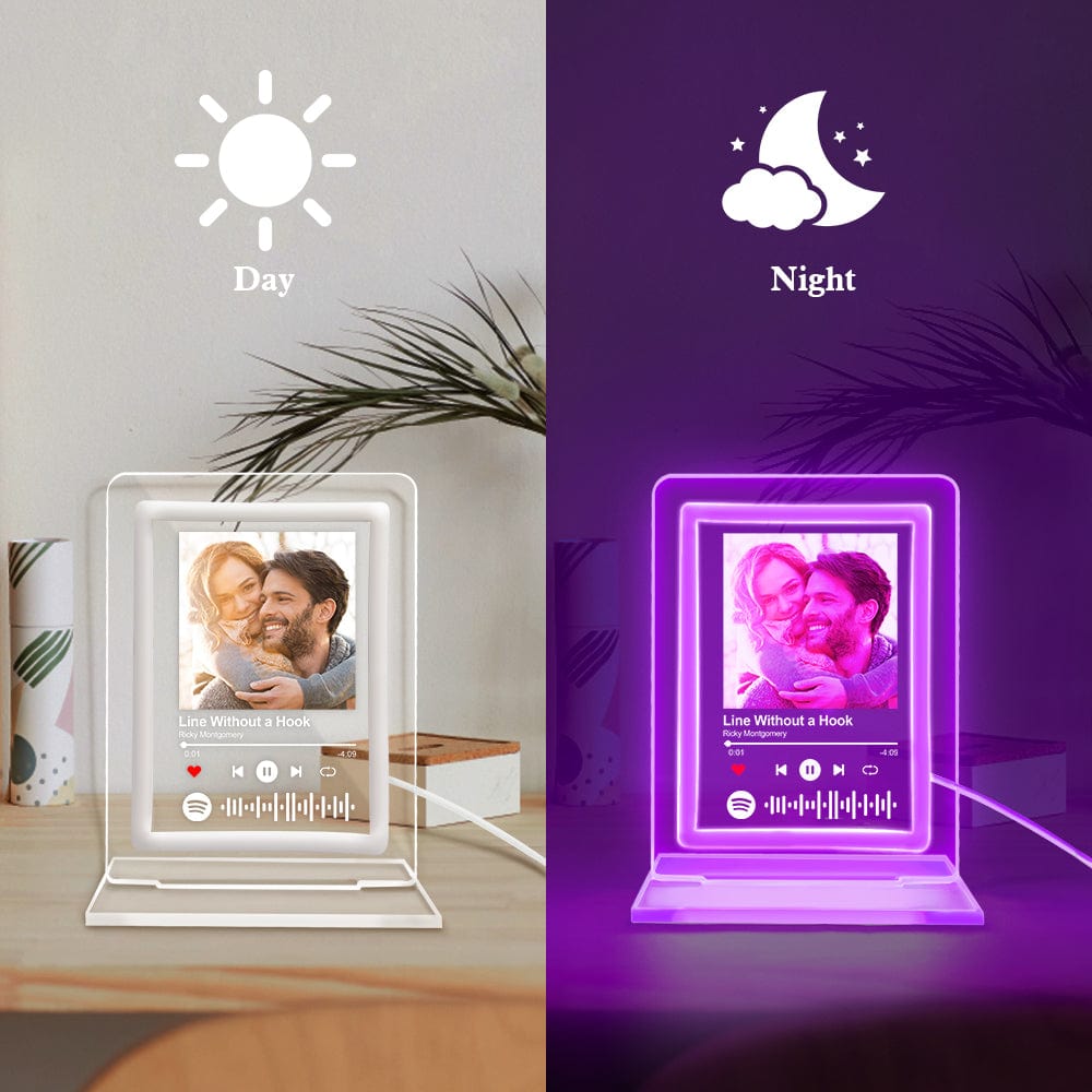 Personalisiertes Spotify Neon-Licht-Kunst: Emotionen im perfekten Licht - mit persönlichem Bild und Lieblingslied -