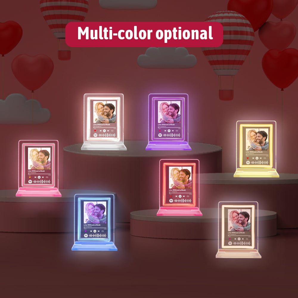 Personalisiertes Spotify Neon-Licht-Kunst: Emotionen im perfekten Licht - mit persönlichem Bild und Lieblingslied -