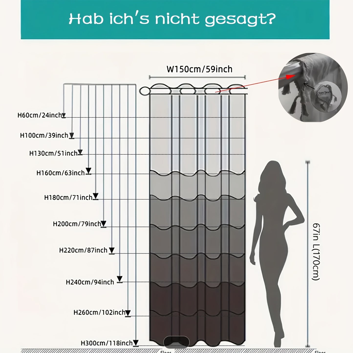 1 Stück Boho Vorhang mit Blattmuster & Quasten – Halbtransparenter Dekovorhang für Wohnzimmer & Schlafzimmer, in 10 Größen