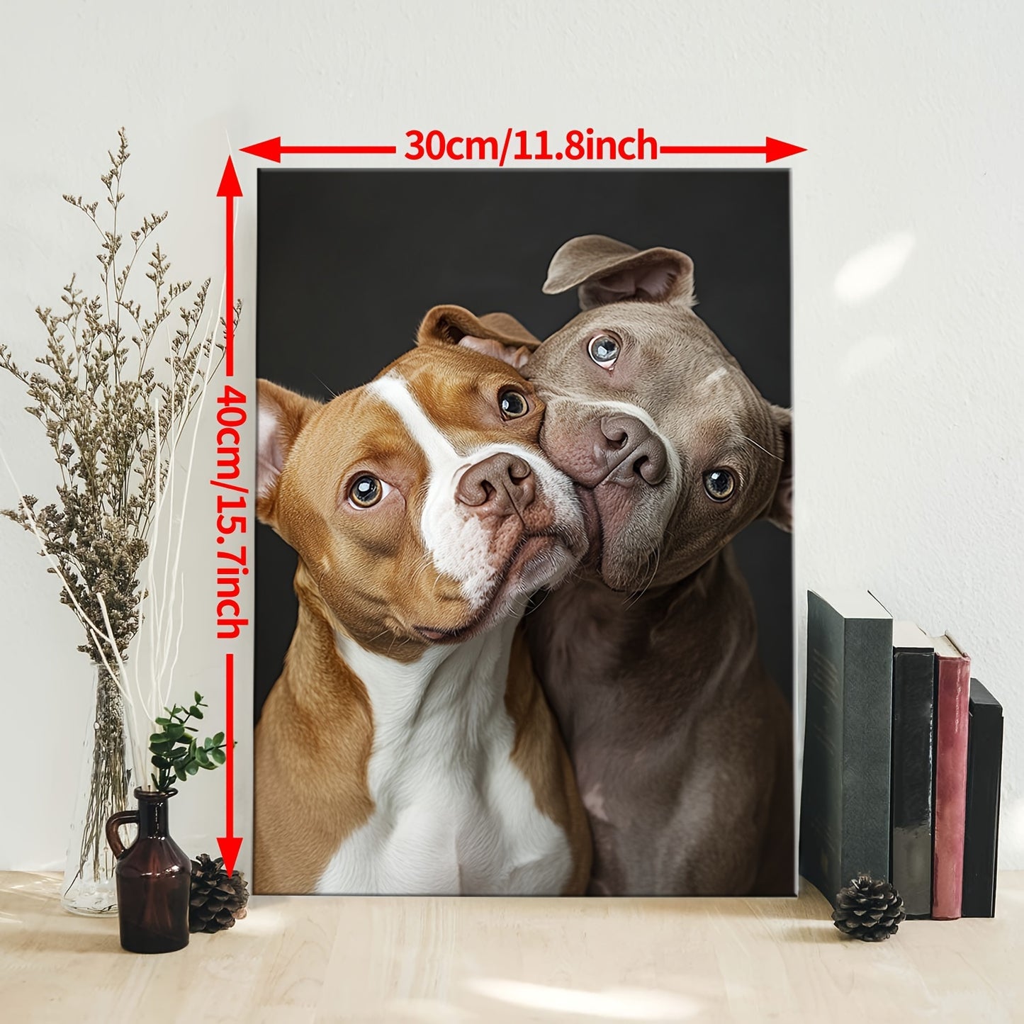 Personalisierter ungerahmter Leinwanddruck für Hunde und andere geliebte Haustiere – individuelles Haustierfoto für Hunde und Katzen - in verschiedenen Größen