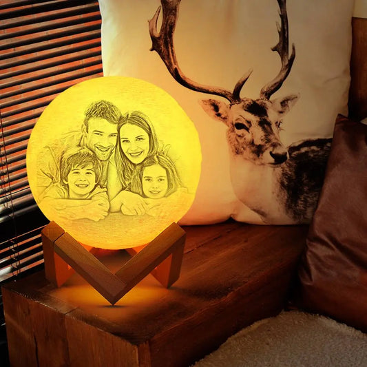 Personalisierte Mondlampe – Dein magisches Geschenk für besondere Momente - in 5 Größen -