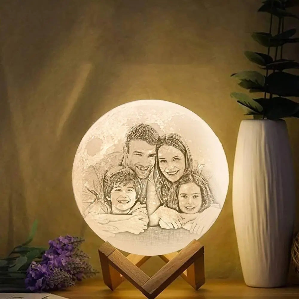 Personalisierte Mondlampe – Dein magisches Geschenk für besondere Momente - in 5 Größen -